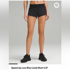 Speed Up Low-Rise Lined Short 2.5"